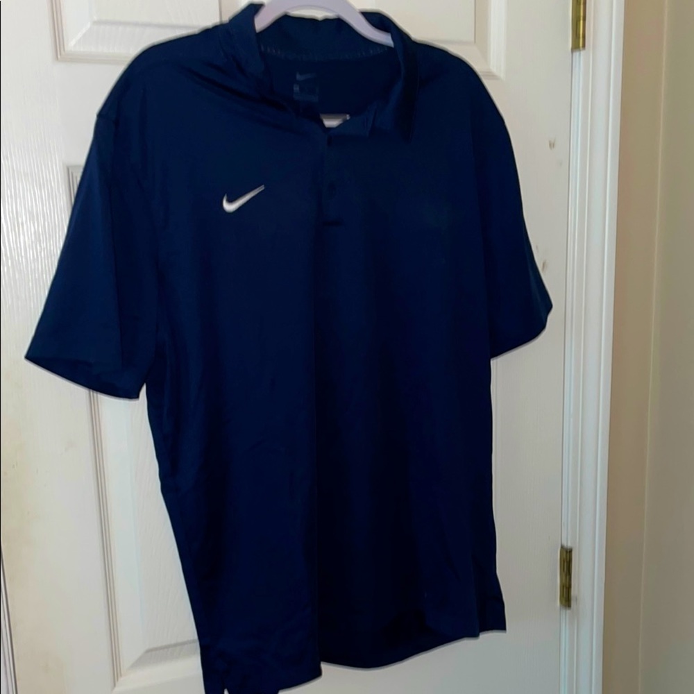 Nike Blue Polo Shirt Performance Comfort